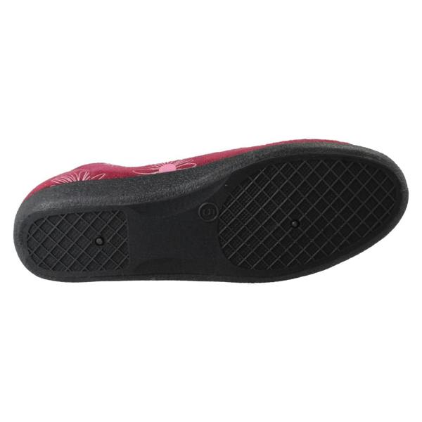Rosebank Ladies Rosebank Flower Detailed Wide Full Slippers Judith