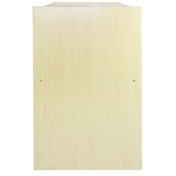 Maple A1200 shop counter featuring a smooth, light wood grain finish, ideal for retail spaces and customer service areas
