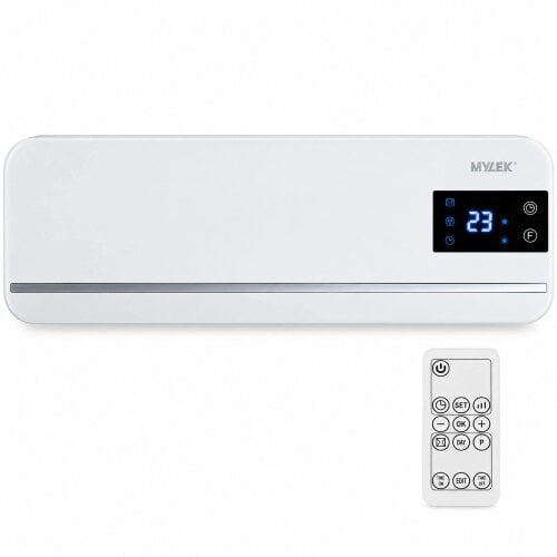 MYLEK Overdoor Fan Heater - 2kW - Air Curtain with Thermostat & Timer