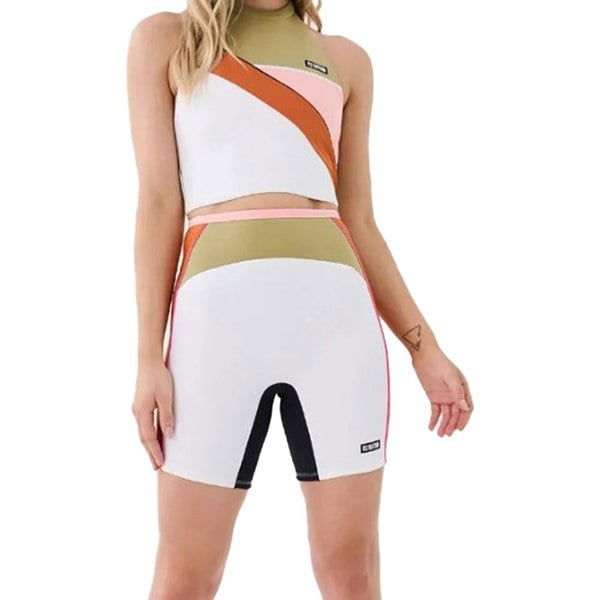 P.E Nation PE Nation Womens Air Time Bike Short in White
