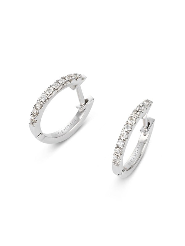 Gemdaia Diamond Hoop Earrings