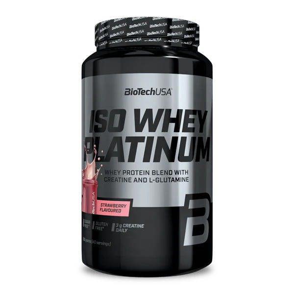 BioTechUSA Iso Whey Platinum, Strawberry - 908g