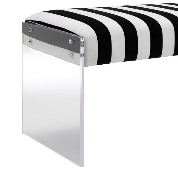 Furniture Edit Envy Paris Velvet Acrylic Bench