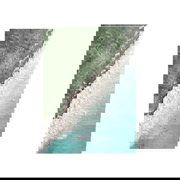 White Coastline Framed Wall Art Print Multiple Size-Rit Concept-Rit Concept