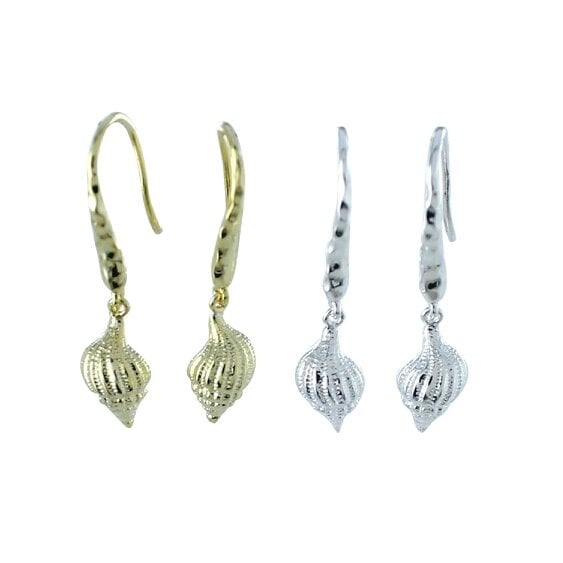 Reeves & Reeves Spiral Shell Earrings