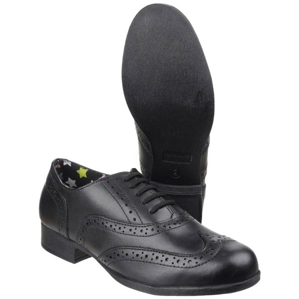 Hush Puppies Kada Junior Leather Girls's Black Brogues