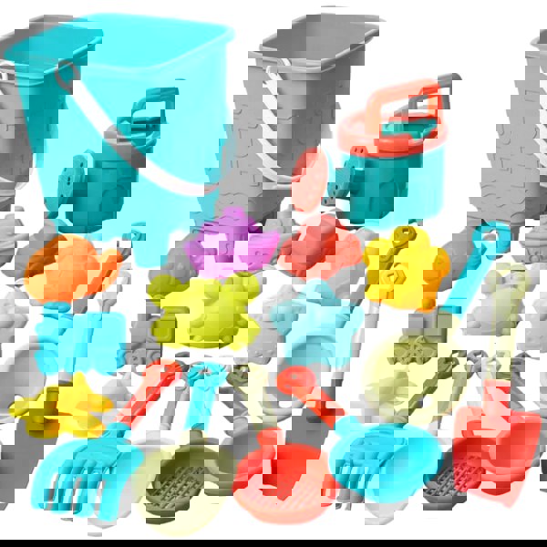 smartbies 16PCS Kids Beach Toy Set with Bucket