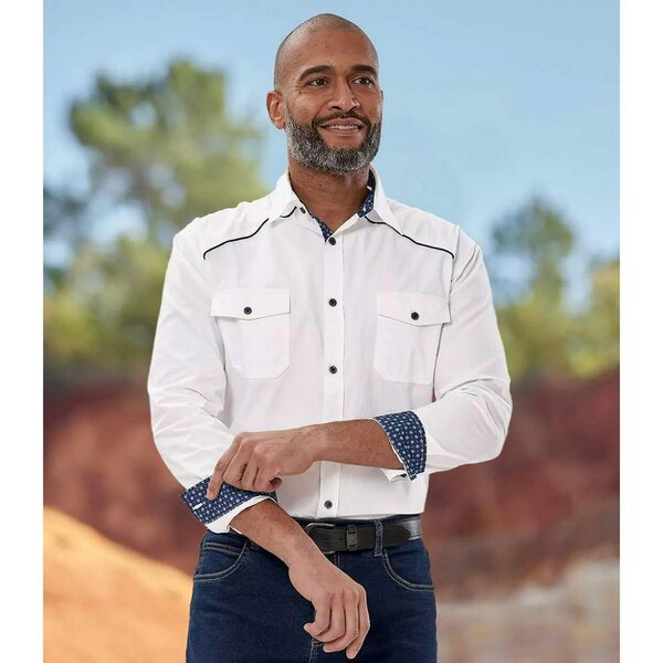 Atlas For Men Mens Poplin Shirt - White
