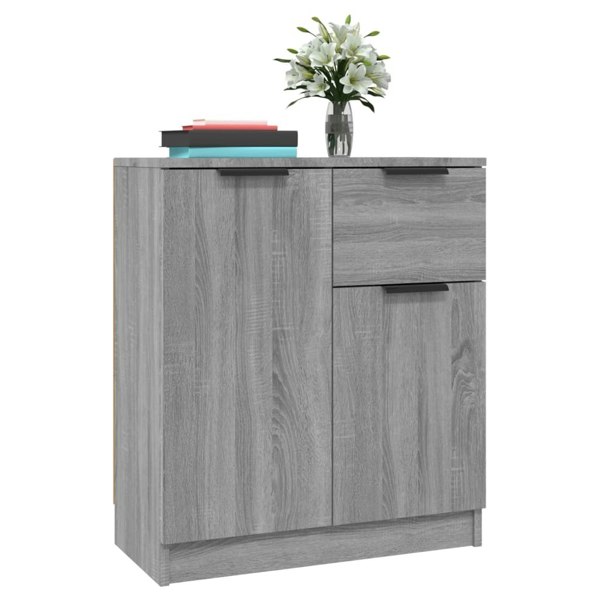 Berkfield Sideboards 2 pcs Grey Sonoma 60x30x70 cm Engineered Wood
