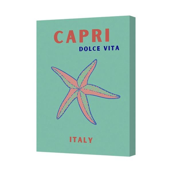 Benjamin Tate Design Capri Dolce Vita Starfish Canvas Wall Art Italy Gallery Wrapped