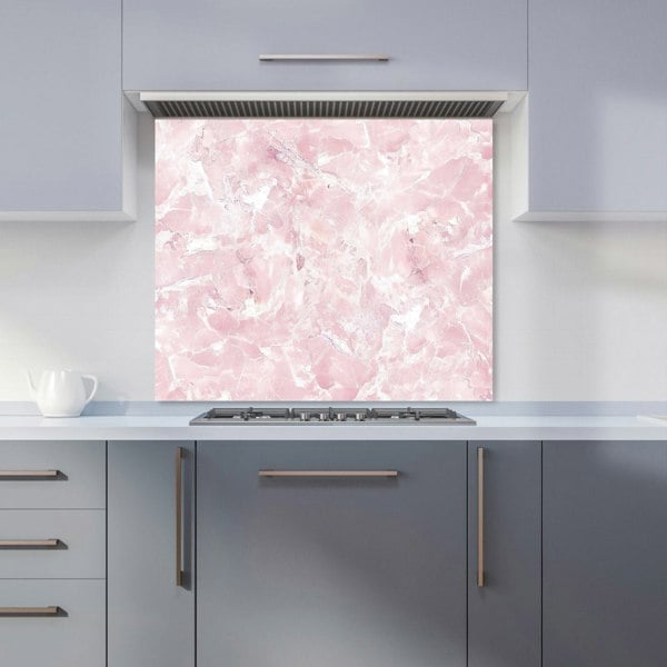 Warren Reed - Designer Polished Pink Quartz Effect Kitchen Splashback