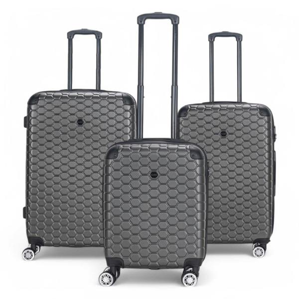 Eagle Luggage Hard Shell ABS 8 Wheel Luggage Travel Cabin Holiday Bags Suitcase Set