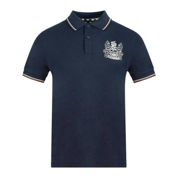 Aquascutum Unisex Adult Aldis Crest Polo Shirt - Navy