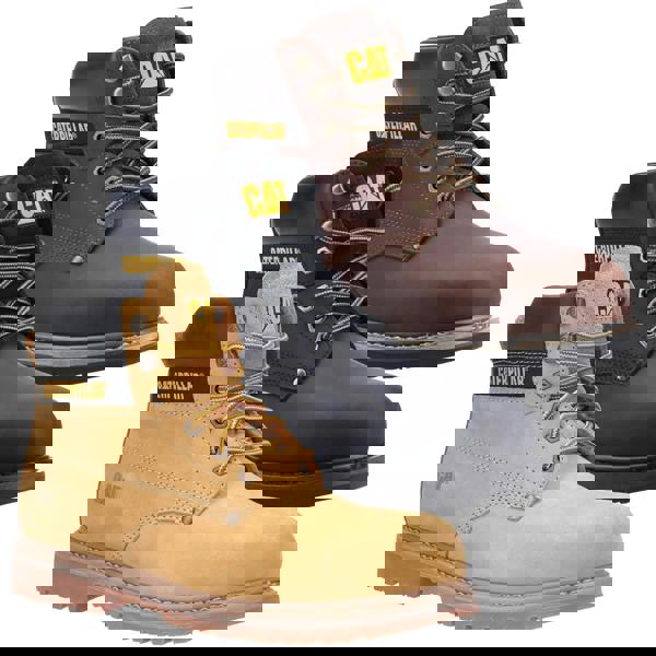 Caterpillar PowerPlant Mens SB Safety Classic Steel Toe Work Boots