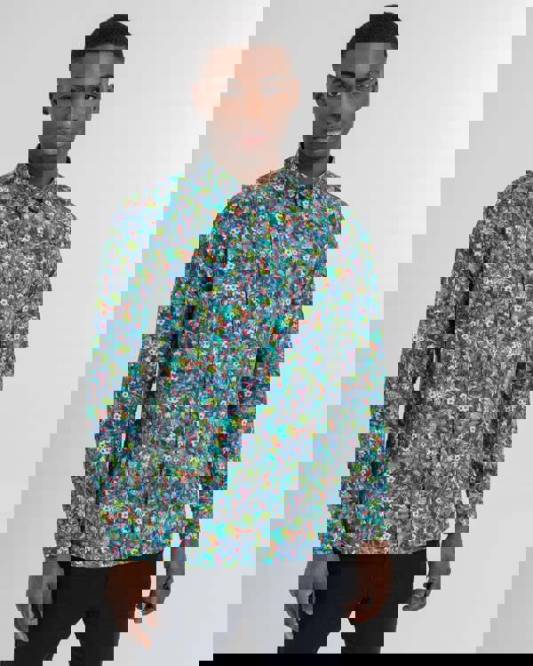 Steel & Jelly Limited Edition Birds Of Paradise Print Long Sleeve Shirt