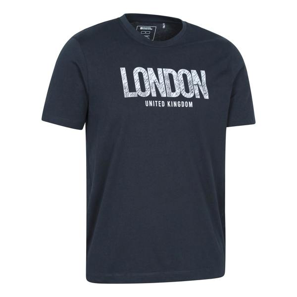 Mountain Warehouse Mens London Short-Sleeved T-Shirt - Navy - 