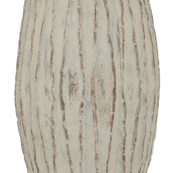 Wyld Haus Wildbloom Large White Ceramic Fin Vase