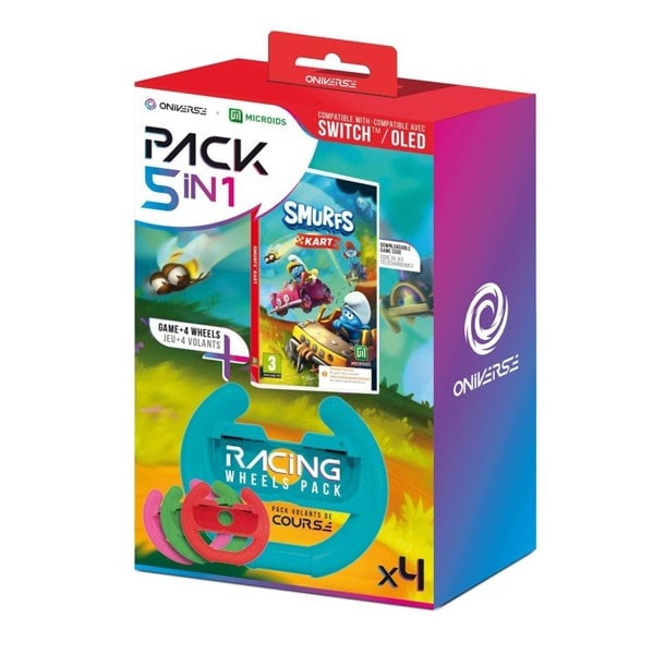 Oniverse | Smurfs Kart Nintendo Switch Game and Accessory Bundle