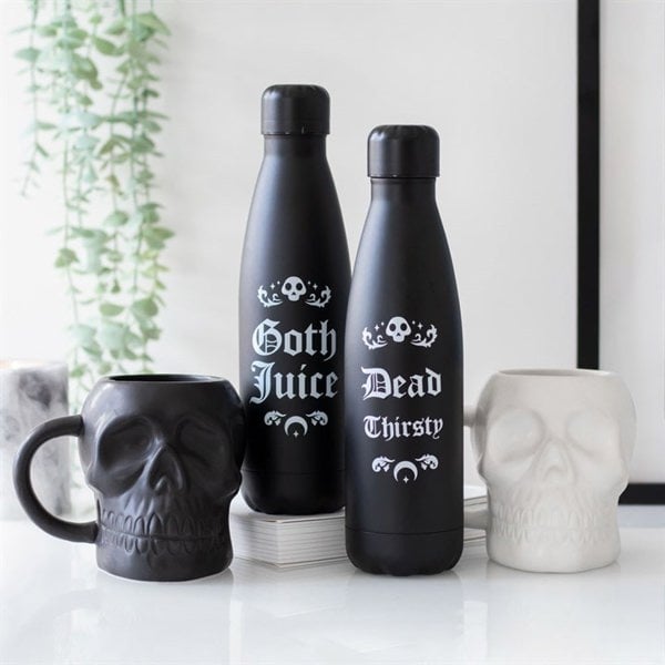 Serano Matte White Skull Mug