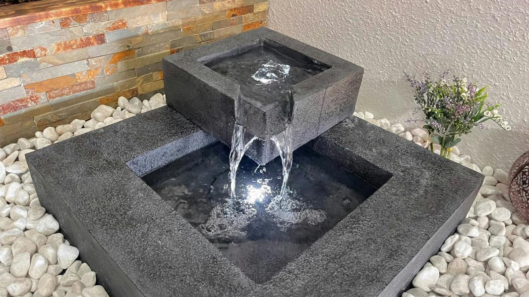 Tranquillity Water Features Oasis Pour Contemporary Water Feature