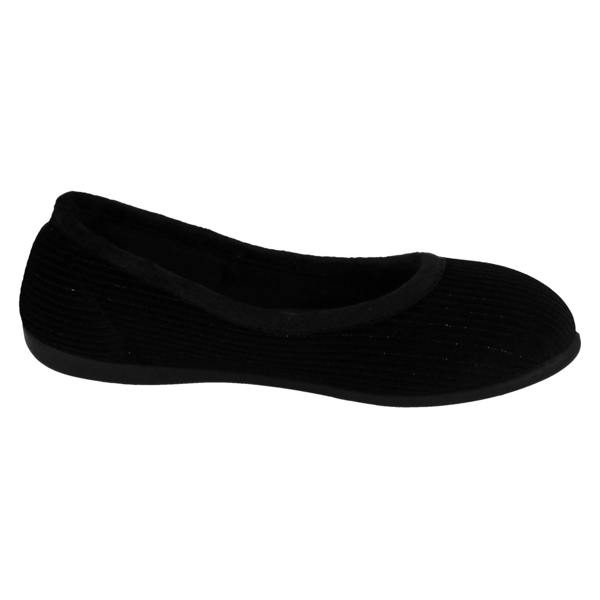 Padders Ladies Padders Casual Slip On Textile Slippers - Ballerina