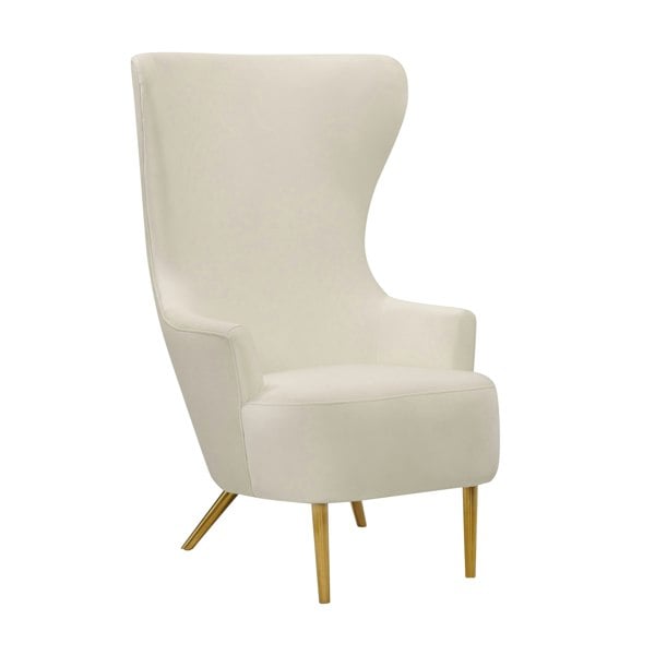 Furniture Edit Julia Cream Wingback Accent Occasional Chair