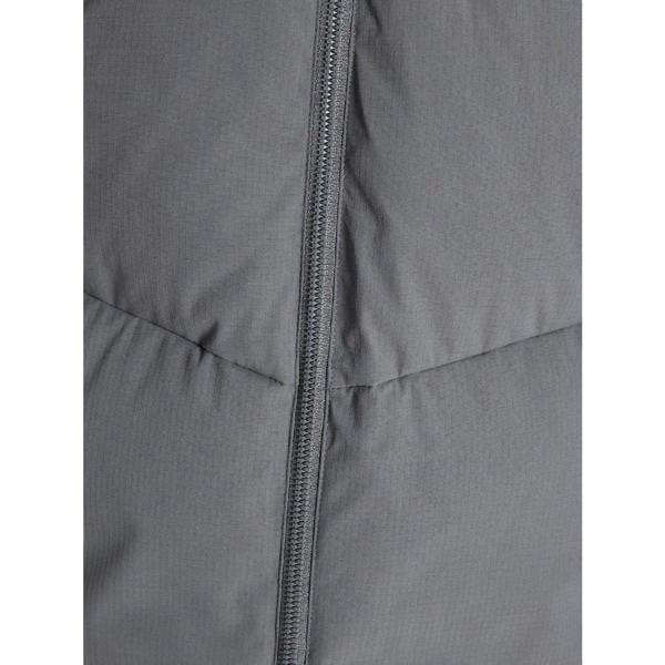 Jack And Jones Mens Brady Long Puffer Jacket - Grey - 