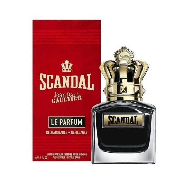 Jean Paul Gaultier Scandal Le Parfum Pour Homme Intense 50ml Eau De Parfum EDP Rechargeable Refillable Spray For Him