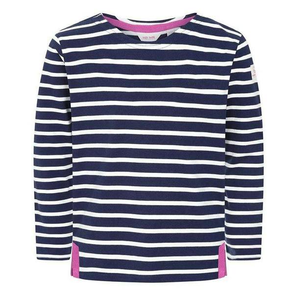 Lazy Jacks Girls Breton Top - Marine - 
