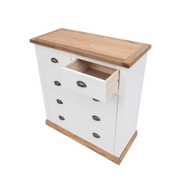 Cabinet Bits Tropea 5 Drawer Chest of Drawers Brass Cup Handle
