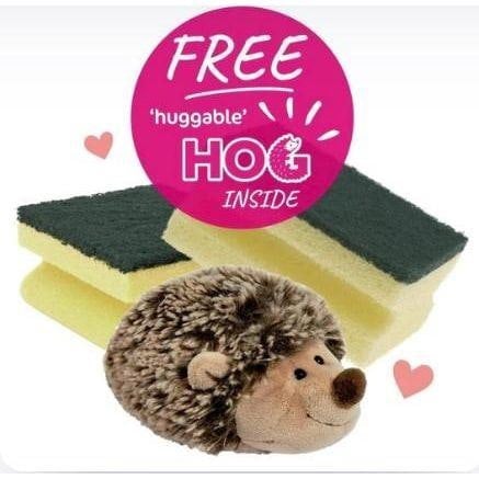 Spontex Washups 7-Pack x 6 + Hedgehog: 42 Sponges for the Ultimate Clean
