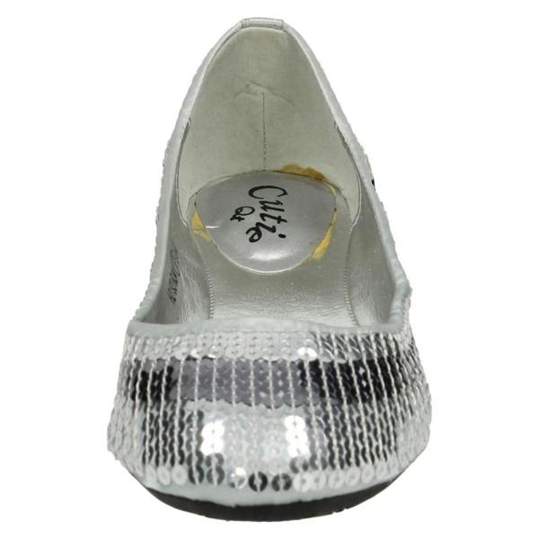 Cutie Girls Cutie Flat Slip On Sequin Ballerina Shoes