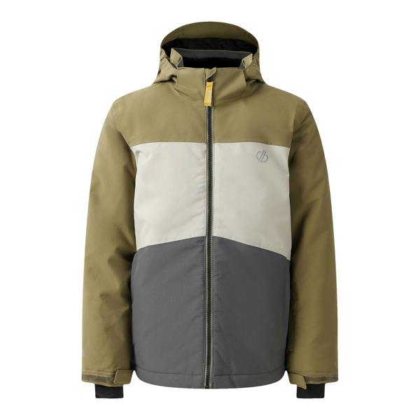 Dare 2B Childrens/Kids Send It! Ski Jacket - Martini Olive/Abbeystone - 
