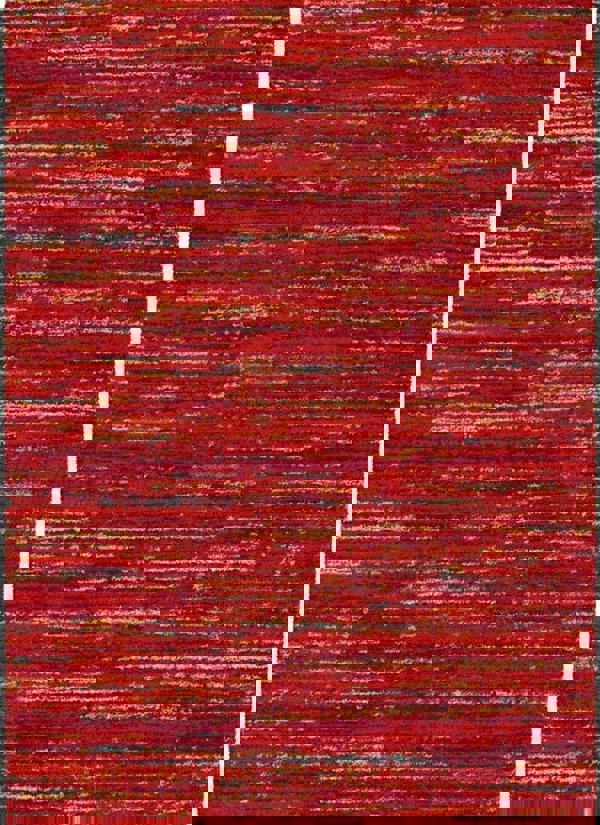 The Rugs Noble Sherpa Rug – Blue and Red Colours