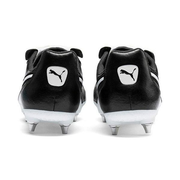 Puma Mens King Top Leather Football Boots - Black/White