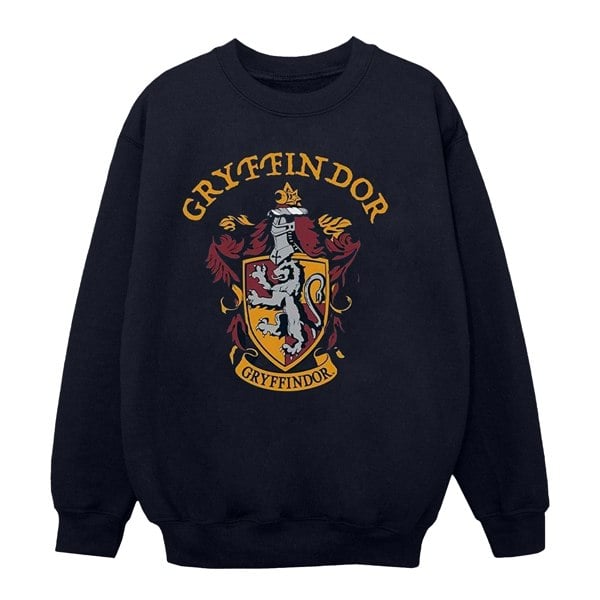 Harry Potter Boys Gryffindor Cotton Sweatshirt - Navy Blue