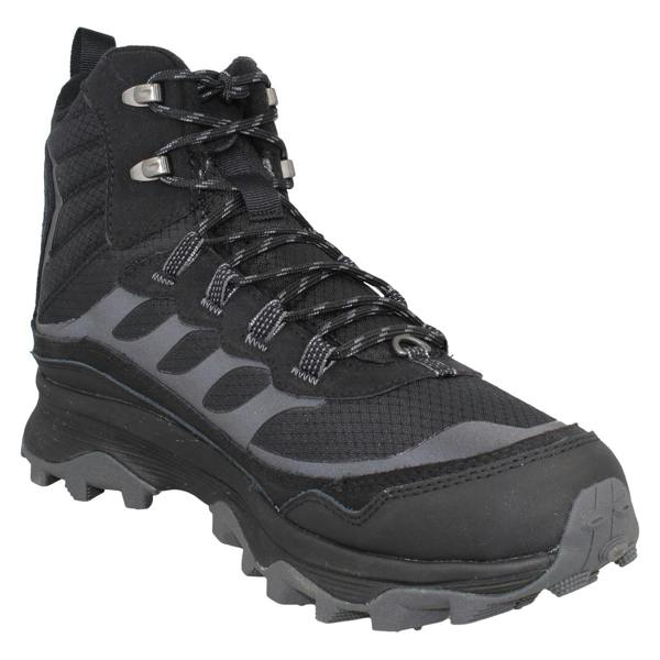 Merrell Mens Merrell Grip Vibram Sole Waterproof Ankle Boots Moab Speed Thermo Mid Wp