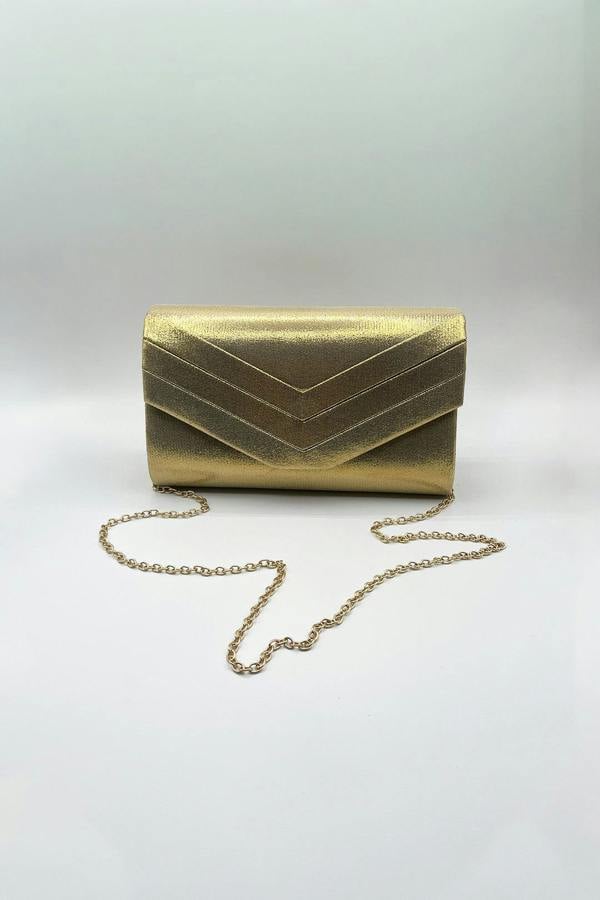 SVNX Clutch Bag in Gold