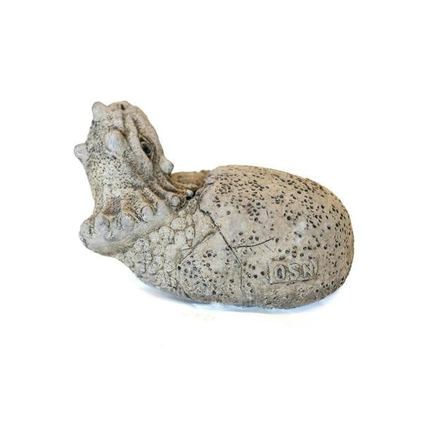 Small Stone Cast Triceratops Garden Sculpture Dinosaur Animal Statue