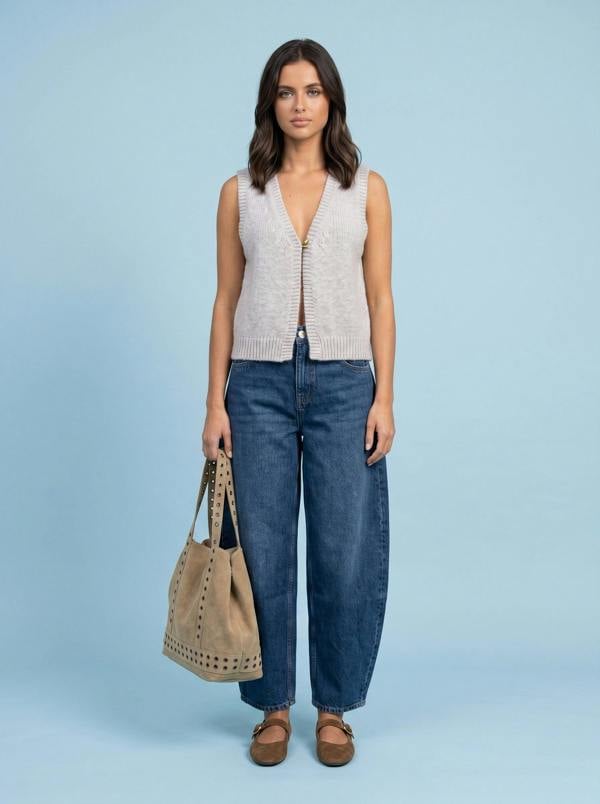 Urban Bliss Wool Blend One Button Vest