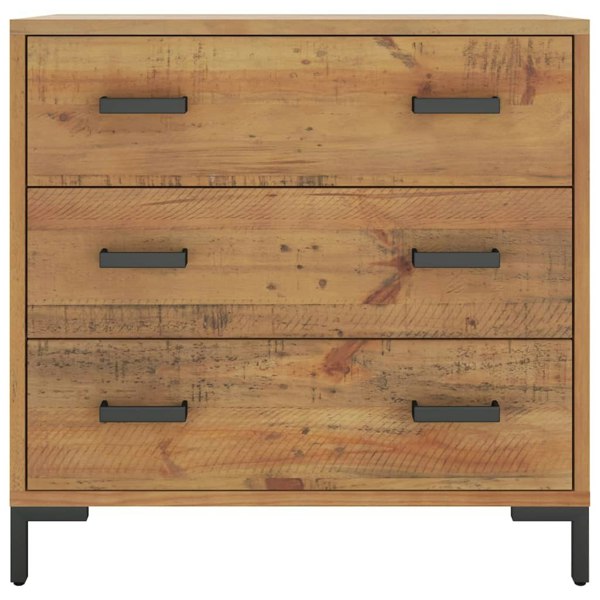 Berkfield Chest of Drawers 75x35x70 cm Solid Pinewood