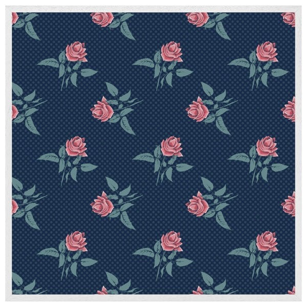 Benjamin Tate Design Roses & spots print (Picutre Frame)