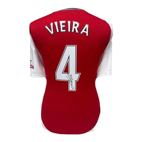 Unbranded Patrick Vieira signed Arsenal shirt — Framed