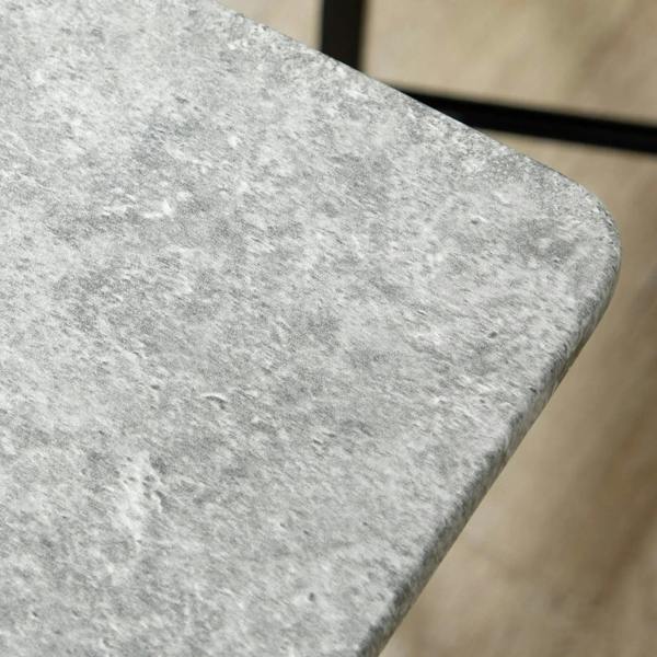 Grey marble-effect tabletop surface with speckled stone texture