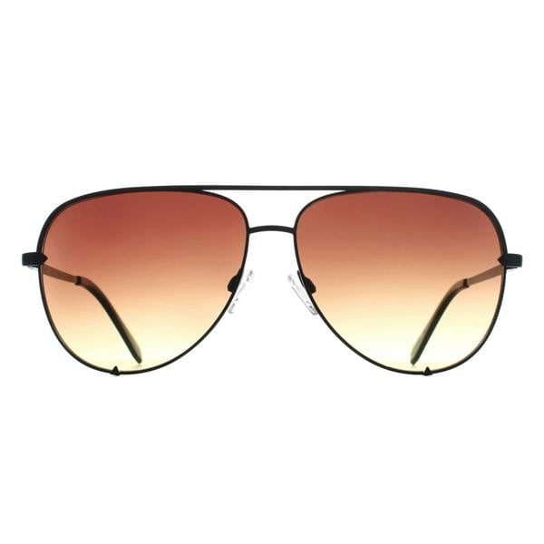 Quay Sunglasses High Key Extra Large 78615 Black Brown Yellow Gradient