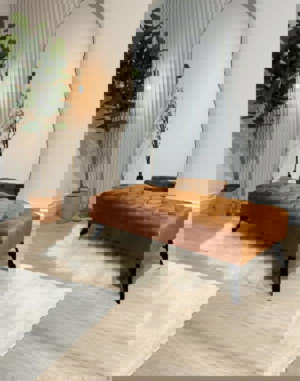 BURNT ORANGE | POUFFE | FOOTSTOOL | NON STORAGE - ISTOOLS