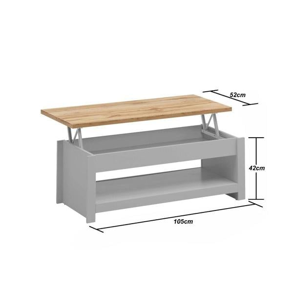 Timber Art Design Lisbon Lift Up Coffee Table