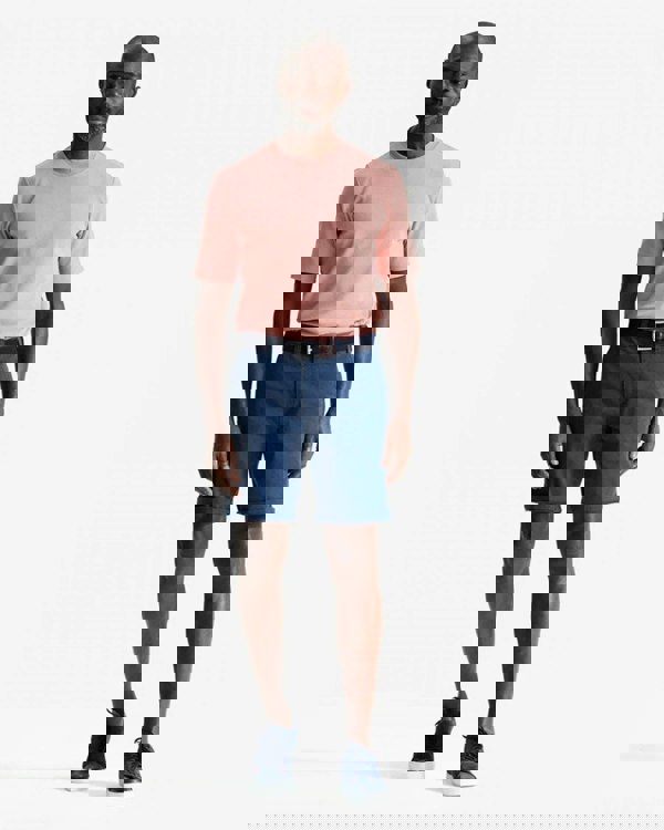 Oliver Sweeney Frades Mens Italian Cotton Chino Shorts - Navy