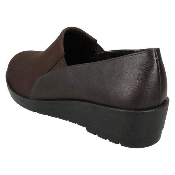 Eaze Ladies Eaze Mid Wedge Casual Shoes F90065