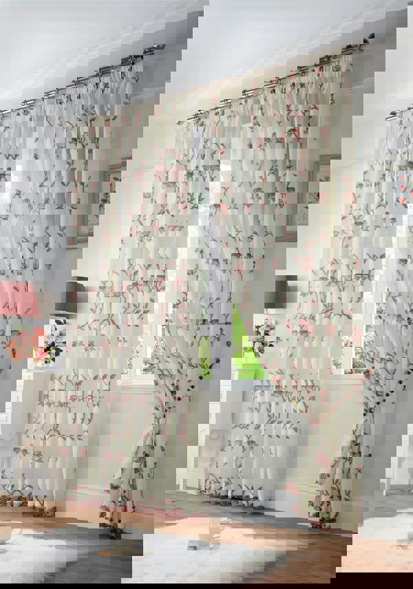 Luxury Living Exe Embroidery Voile Curtains